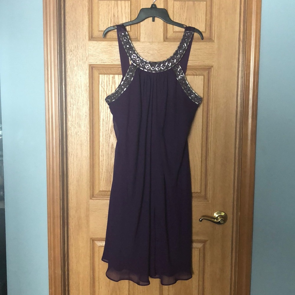 Purple cocktail dress